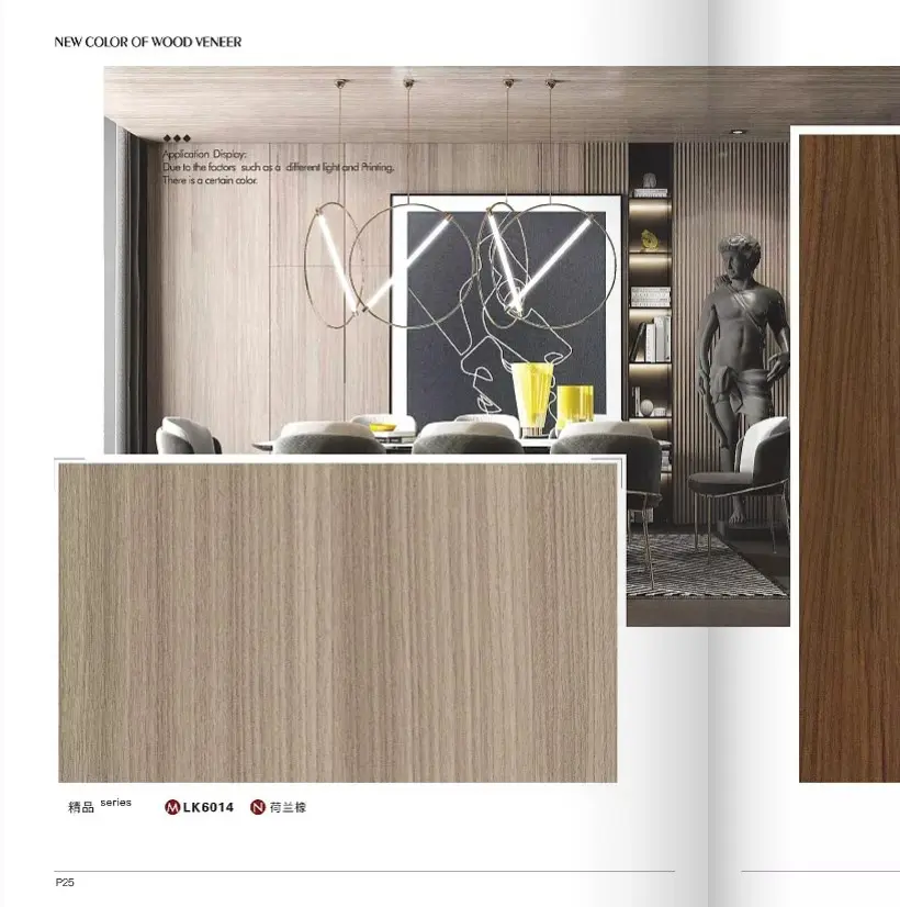 China Indoor Pvc Sports Flooring - Wooden Grain look Wood Plastic Composite WPC Wall Panel – Linsu detail pictures