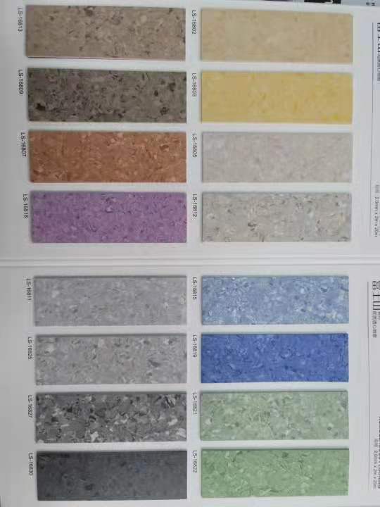 China New Product Red Sheet Vinyl Flooring - 2mm thickness antislip homogeneous vinyl flooring for school – Linsu detail pictures