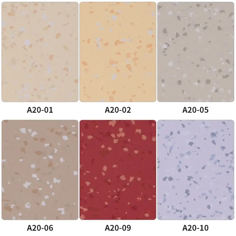 Homogeneous vinyl floor