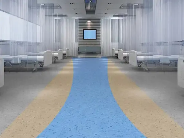 Hospital PVC flooring selects homogeneous vinyl flooring or heterogeneous vinyl flooring?